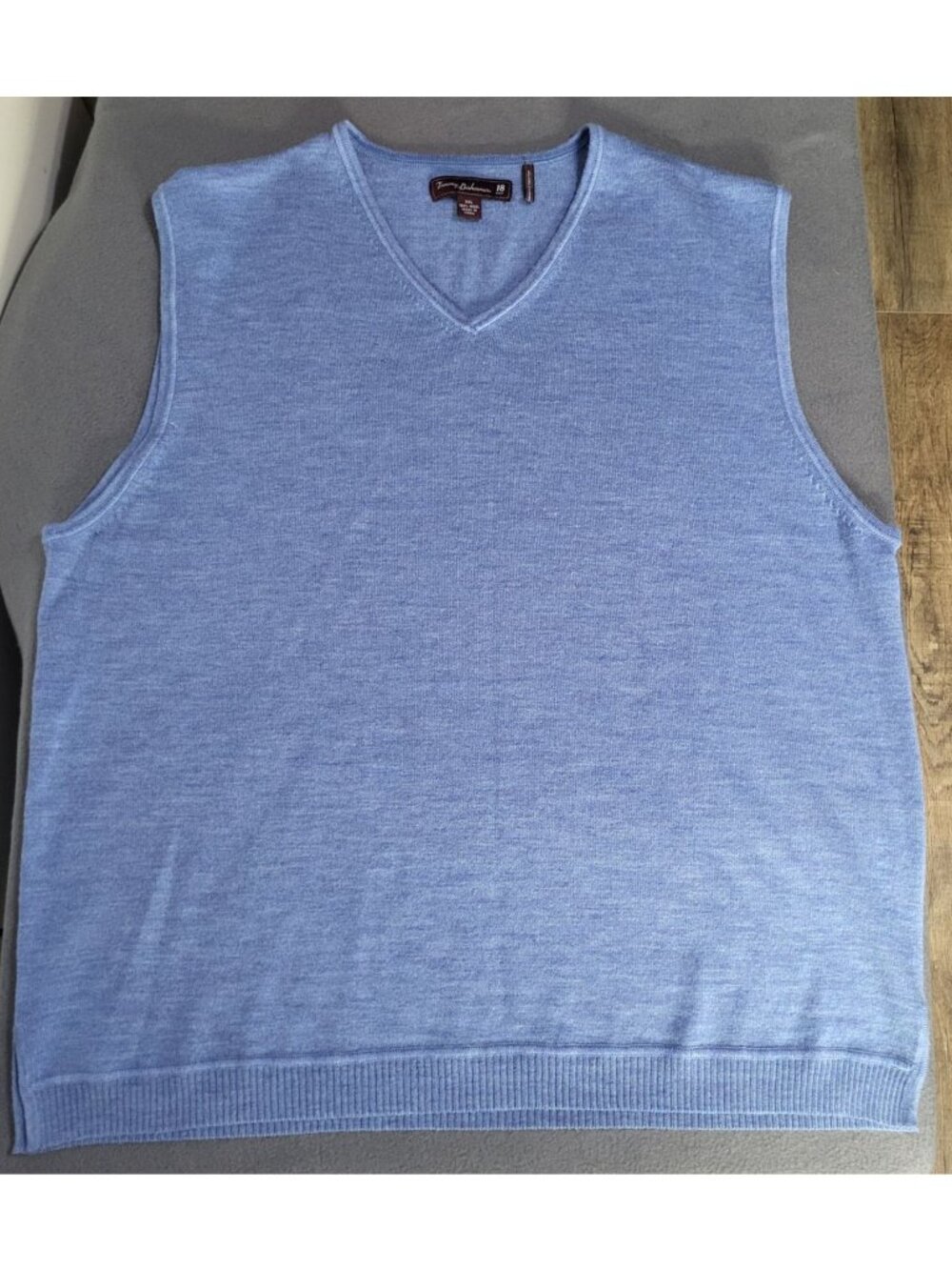 Tommy Bahama Golf Vest Men's XXL Extra Fine Merino Wool Blue Old Money Preppy - Picture 7 of 8